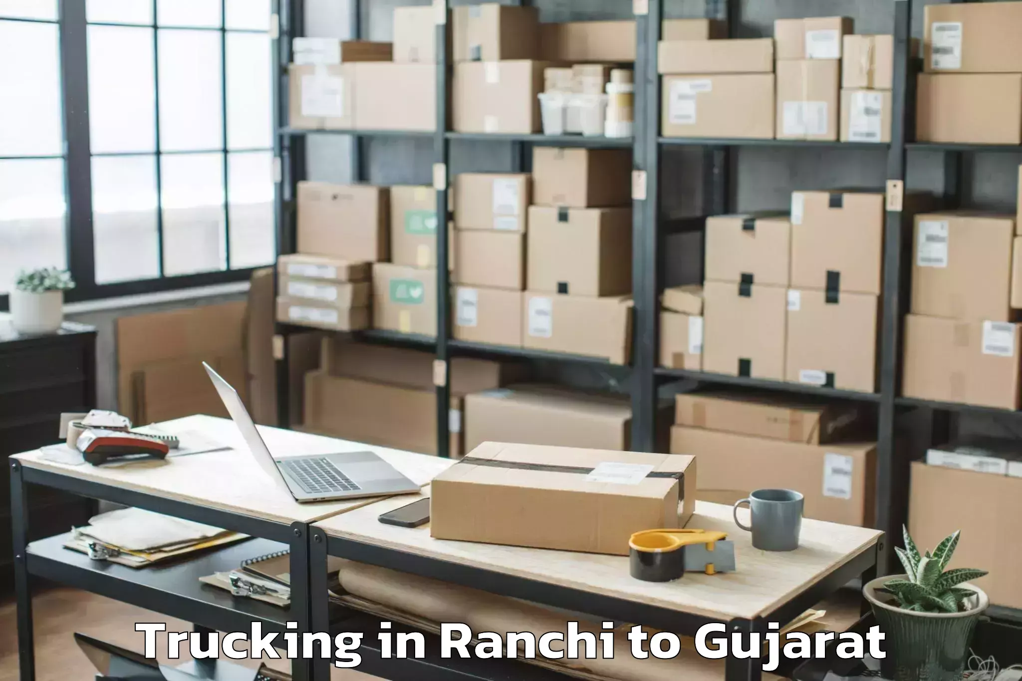 Efficient Ranchi to Porbandar Trucking